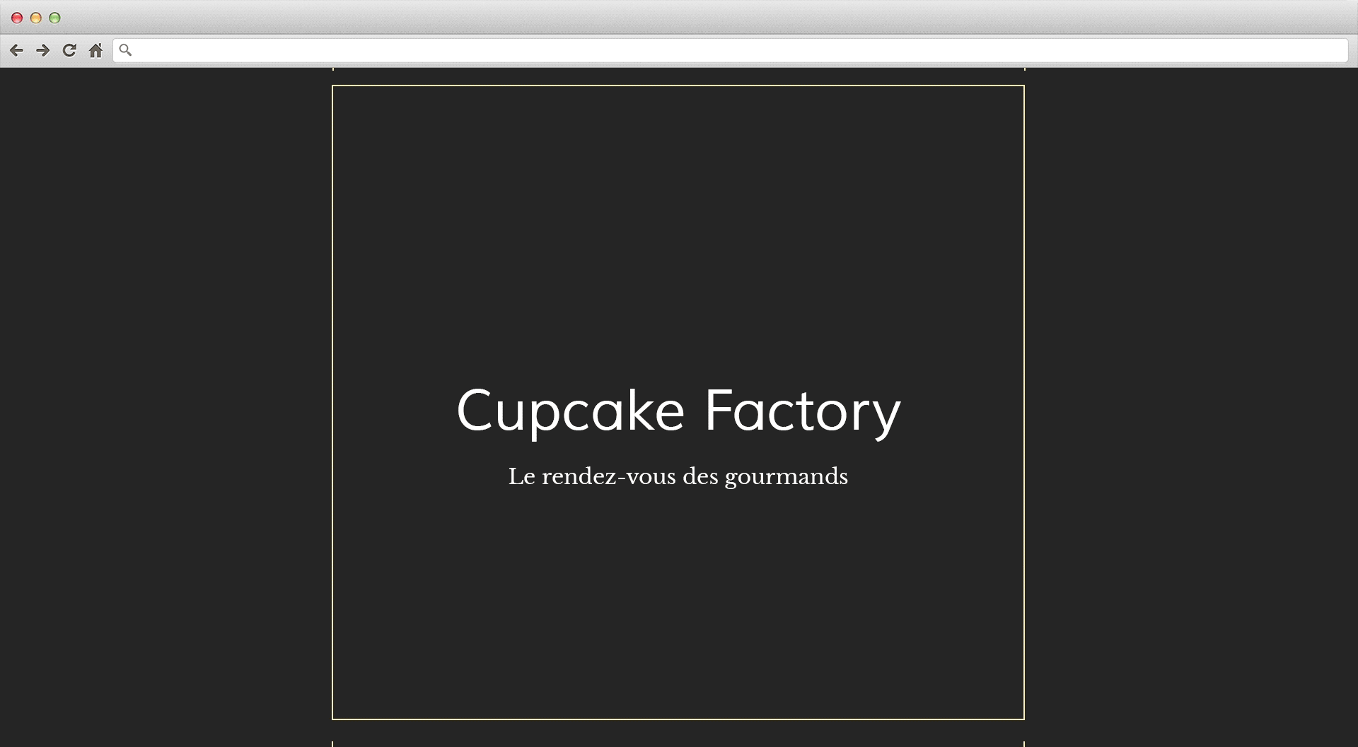 GIF présentant mes premiers design de Cupcake Factory